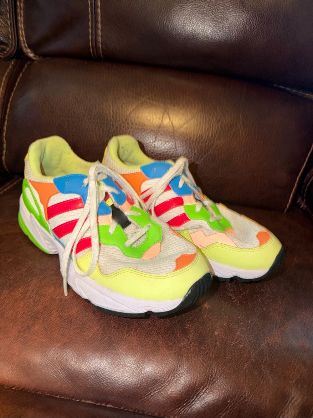 adidas Kids Multi-Color Neon Athletic Sneakers